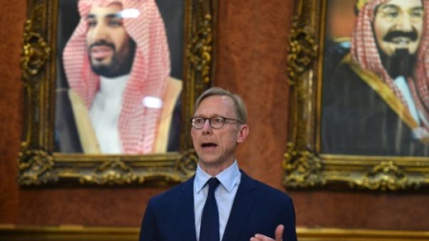 L'envoyé spécial des Etats-Unis pour l'Iran, Brian Hook, lors d'une visite en Arabie saoudite le 21 juin 2019 L'envoyé spécial des Etats-Unis pour l'Iran, Brian Hook, lors d'une visite en Arabie saoudite le 21 juin 2019