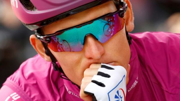 Le Français Arnaud Démare (Groupama-FDJ) avant le départ de la 7e étape du Giro, le 29 mai 2019 à Anterselva Le Français Arnaud Démare (Groupama-FDJ) avant le départ de la 7e étape du Giro, le 29 mai 2019 à Anterselva