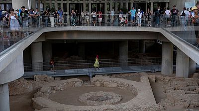 Acropolis Museum opens ancient Athens neighbourhood site below its base Acropolis Museum opens ancient Athens neighbourhood site below its base