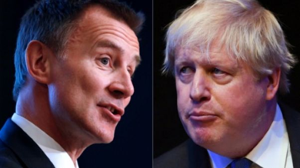 Jeremy Hunt (à gauche) et Boris Johnson Jeremy Hunt (à gauche) et Boris Johnson