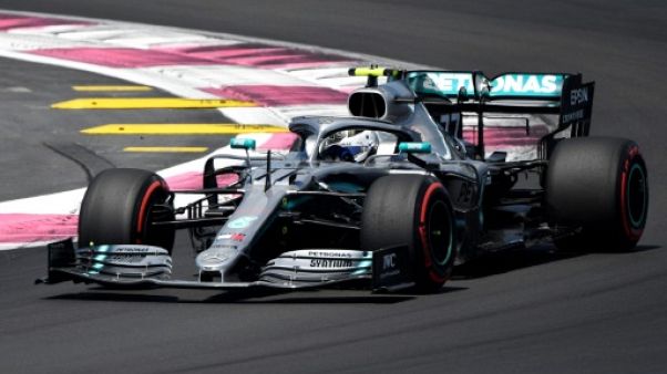 Le Finlandais Valtteri Bottas au volant de sa Mercedes lors de la 3e séance d'essais libres pour le GP de France, sur le circuit du Castellet, le 22 juin 2019 Le Finlandais Valtteri Bottas au volant de sa Mercedes lors de la 3e séance d'essais libres pour le GP de France, sur le circuit du Castellet, le 22 juin 2019