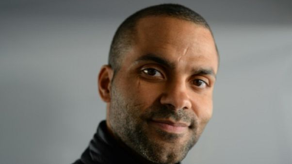 L'ancien basketteur Tony Parker, quadruple champion NBA avec les Spurs de San Antonio, lors d'une conférence de presse, le 14 juin 2019 au Mans L'ancien basketteur Tony Parker, quadruple champion NBA avec les Spurs de San Antonio, lors d'une conférence de presse, le 14 juin 2019 au Mans