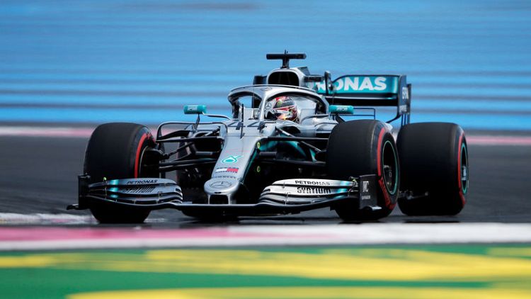 Hamilton on pole in France