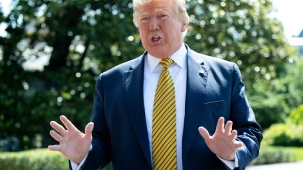 Le président américain Donald Trump samedi à la Maison Blanche Le président américain Donald Trump samedi à la Maison Blanche