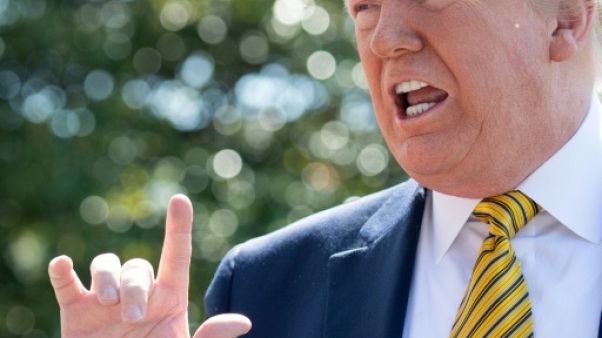 Le président américain Donald Trump samedi Le président américain Donald Trump samedi