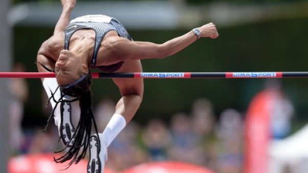 La Belge Nafissatou Thiam lors du décastar de Talence le 22 juin 2019 La Belge Nafissatou Thiam lors du décastar de Talence le 22 juin 2019
