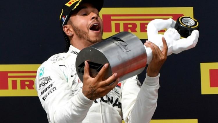 Le Britannique Lewis Hamilton vainqueur GP de France de F1 au Castelet le 23 juin 2019 