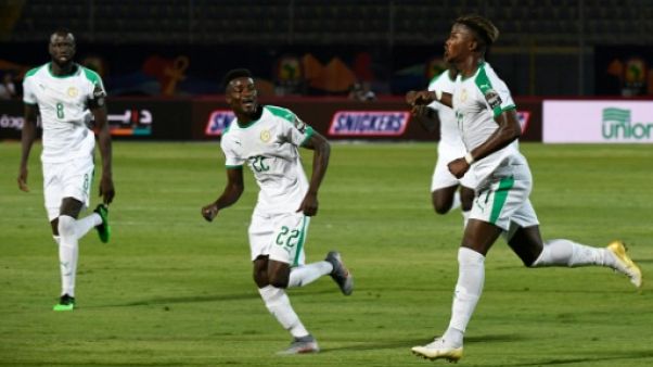 Le Sénégal, lancé par Keita Baldé (d), a facilement dominé la Tanzanie, pour son entrée dans la CAN, le 23 juin 2019 au Caire Le Sénégal, lancé par Keita Baldé (d), a facilement dominé la Tanzanie, pour son entrée dans la CAN, le 23 juin 2019 au Caire