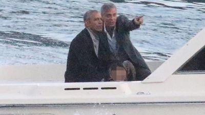 Barack Obama in gita a Cernobbio Barack Obama in gita a Cernobbio