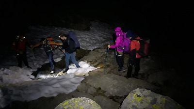 Sorpresi dal buio in montagna, salvati Sorpresi dal buio in montagna, salvati