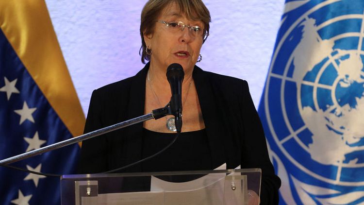U.N.'s Bachelet says 55,000 linked to IS in Syria and Iraq should be tried or freed