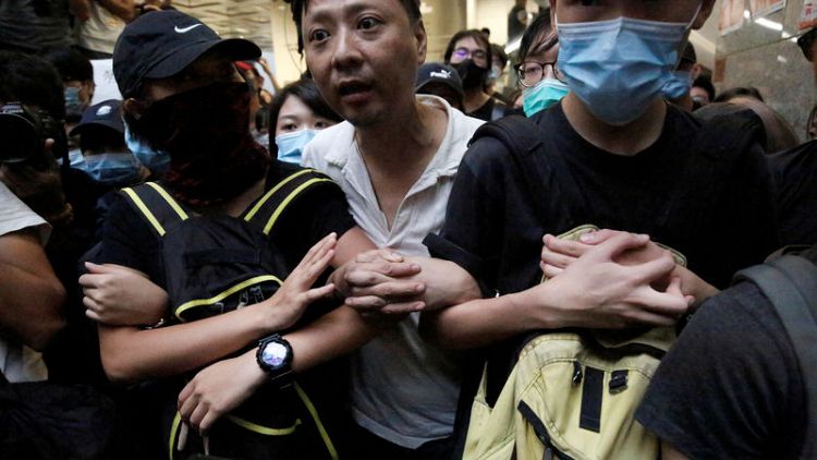 Hong Kong activists renew protest against extradition bill
