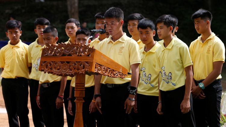A year later, Thailand's rescued 'cave boys' honour diver who died