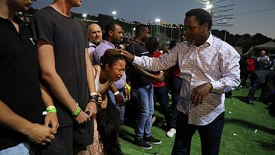 Worshippers seek Nigerian televangelist's blessing in Nazareth Worshippers seek Nigerian televangelist's blessing in Nazareth