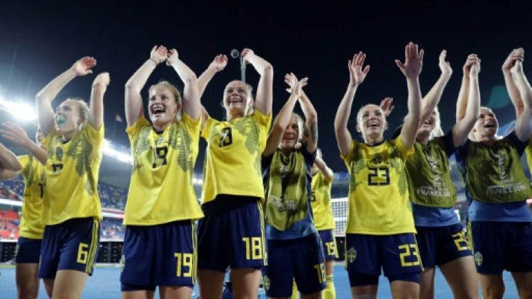 Les Suédoises éliminent les Canadiennes 1-0 lors du Mondial au Parc des Princes le 24 juin 2019