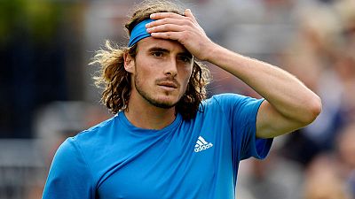 Tsitsipas faces steep learning curve at Wimbledon Tsitsipas faces steep learning curve at Wimbledon