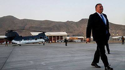 وزير خارجية أمريكا يزور أفغانستان ويأمل في اتفاق سلام قبل أول سبتمبر
