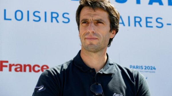 Le président du Comité d'organisation de Paris 2024 Tony Estanguet à Vaires sur Marne le 22 juin 2019 Le président du Comité d'organisation de Paris 2024 Tony Estanguet à Vaires sur Marne le 22 juin 2019
