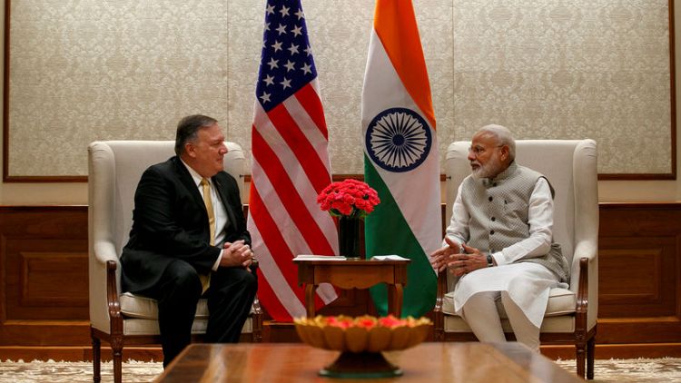 Pompeo meets India PM Modi for talks on trade, defence