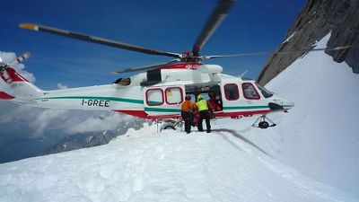 Precipita parapendio sul Monte Bianco Precipita parapendio sul Monte Bianco