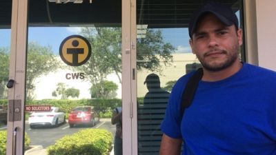 Carlos Iraola Reyes, Cubain de 31 ans, à Miami (Floride) le 25 juin 2019 Carlos Iraola Reyes, Cubain de 31 ans, à Miami (Floride) le 25 juin 2019