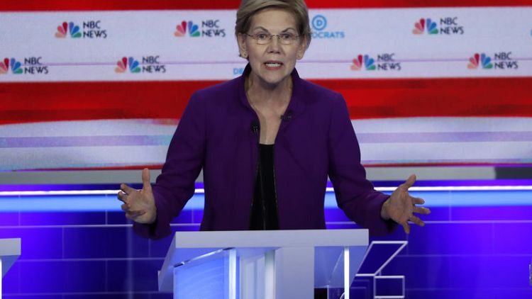 Warren emerges from first Democratic debate unscathed