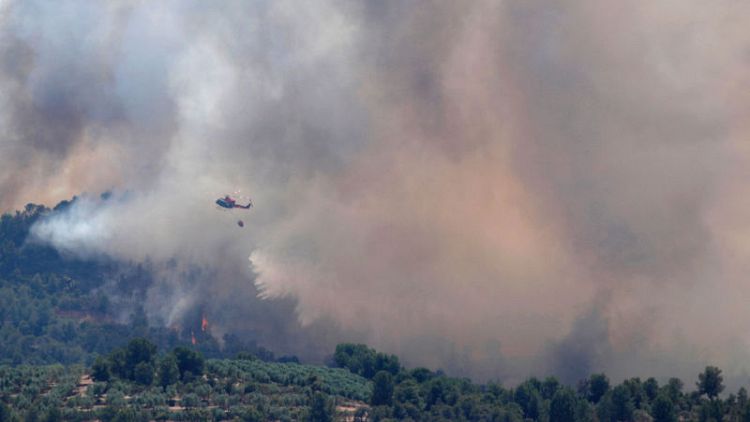 انتشار حرائق غابات في إسبانيا إثر موجة حارة