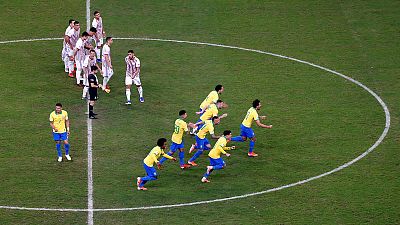 Brazil reach Copa semis with shootout win over Paraguay Brazil reach Copa semis with shootout win over Paraguay