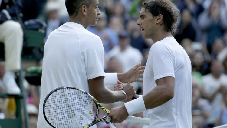 Nadal set for Kyrgios clash in Wimbledon second round