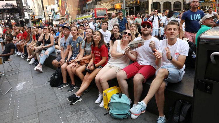 Women's World Cup fans party in New York's Times Square as U.S. tops France