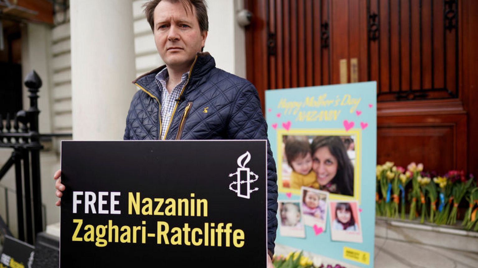 Jailed British-Iranian aid worker ends hunger strike, husband says