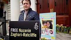 Jailed British-Iranian aid worker ends hunger strike, husband says