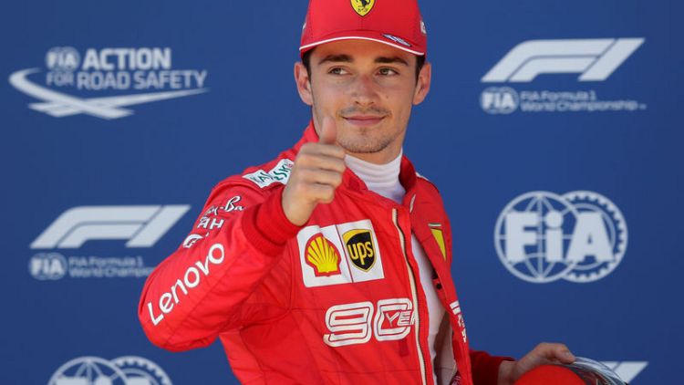 Leclerc beats Hamilton to pole in Austria