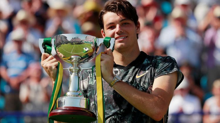 American Fritz wins maiden ATP title in Eastbourne