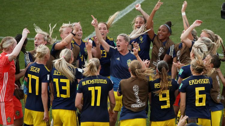 Sweden upset Germany to reach World Cup semis