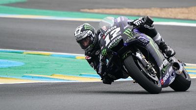 Moto: Vinales il più veloce nel warm up Moto: Vinales il più veloce nel warm up