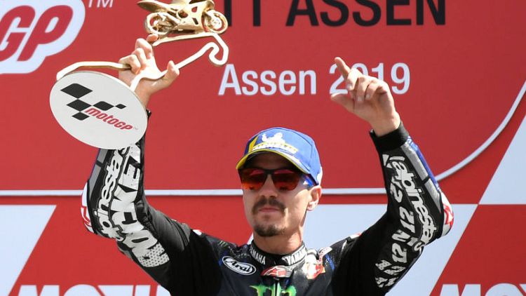 Vinales wins at Assen, Marquez stretches MotoGP lead