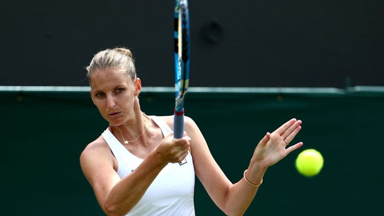 Pliskova follows Eastbourne triumph with slower Wimbledon win