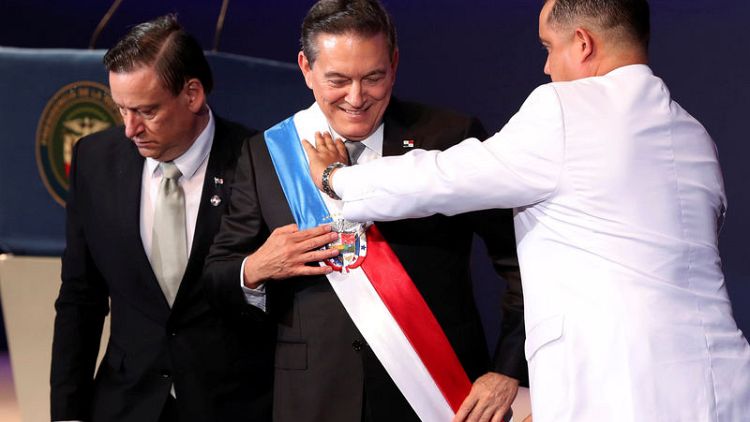 Panama's new president takes office, pledges end to corruption