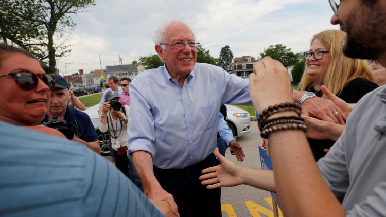 Bernie Sanders raises $18 million in second quarter for 2020 bid, trails Buttigieg