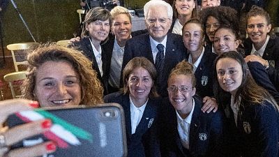 Mattarella riceve Nazionale femminile Mattarella riceve Nazionale femminile