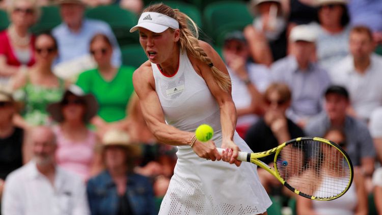 Wozniacki's Wimbledon ends in grumbles