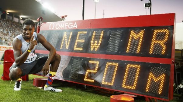 Atletica: Lyles,a Losanna i 200 in 19.50 Atletica: Lyles,a Losanna i 200 in 19.50
