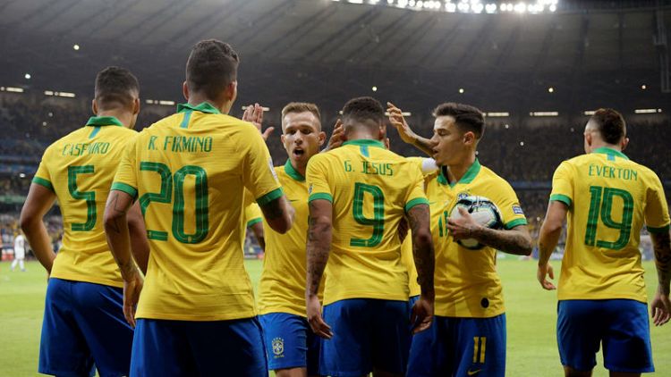 Brazil primed for home Copa triumph, wary of upset threat
