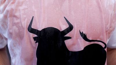 Pamplona starts annual bull-running festival with a bang Pamplona starts annual bull-running festival with a bang