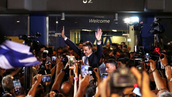 Greek Conservatives take charge in landslide win, vow more investment, fewer taxes Greek Conservatives take charge in landslide win, vow more investment, fewer taxes