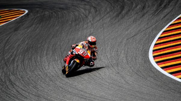 Motogp, Germania,a Marquez anche warm up Motogp, Germania,a Marquez anche warm up