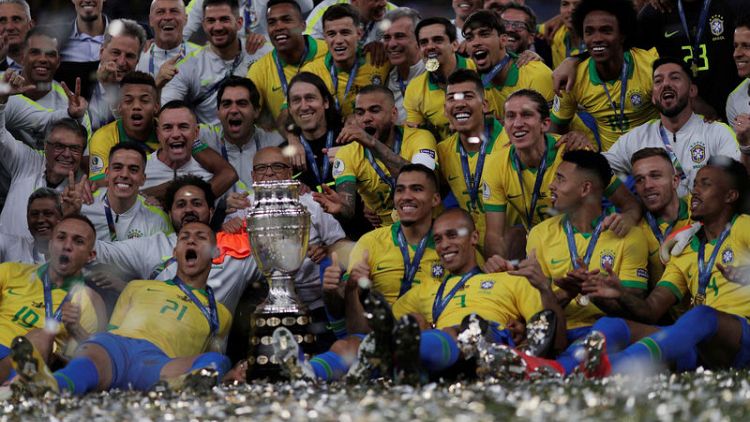 Jesus takes centre stage as Brazil win Copa America