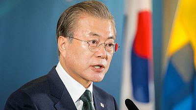 South Korea's Moon urges Japan to remove export curbs South Korea's Moon urges Japan to remove export curbs