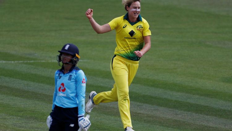 Perry's record day sees Australia tighten grip on Women's Ashes